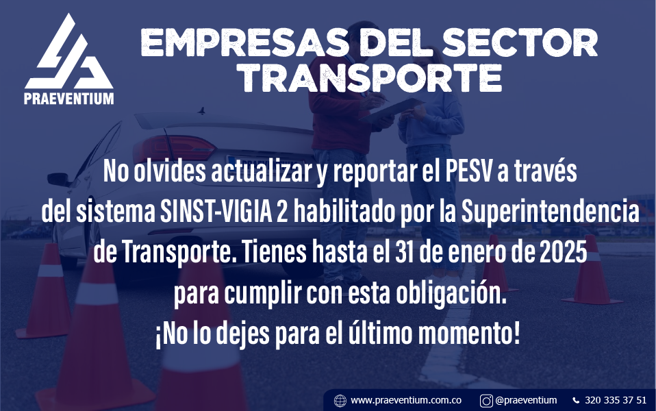 Actualiza y reporta el PESV